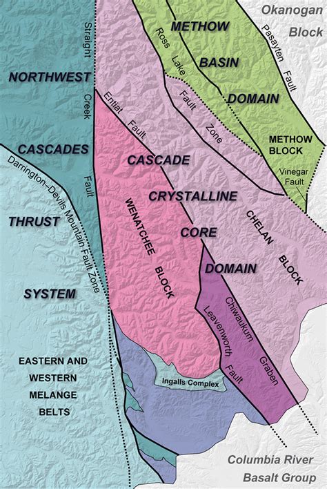 Cascade Range Map