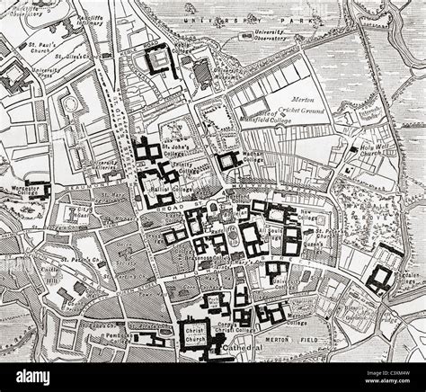 Oxford street map 19th century hi-res stock photography and images - Alamy