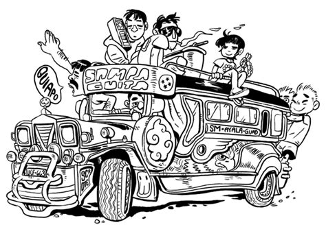 Jeepney Cartoon Drawing - Xaxa Wallpaper