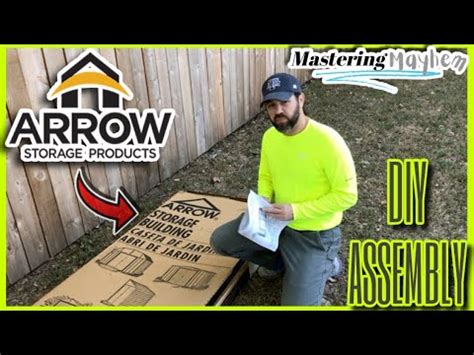 DIY Arrow Storage Building Shed Assembly | Step by Step Guide with Instructions | Start to ...