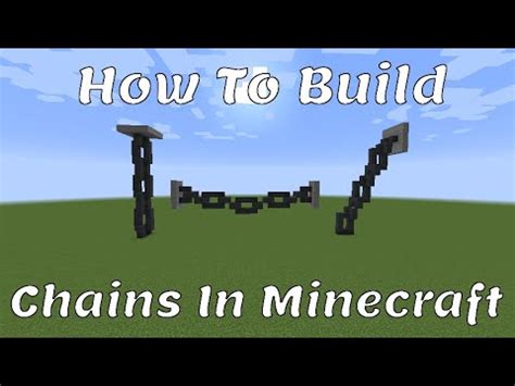 Minecraft Tutorial - How To Build Chains In Minecraft! - YouTube