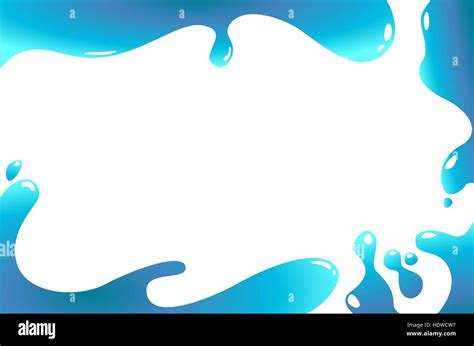 abstract water wave frame, vector illustration Stock Vector Image & Art - Alamy