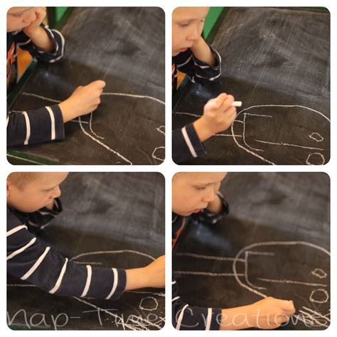 Kids Chalkboard Table {DIY for kids} - Life Sew Savory