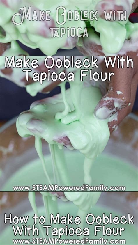 Oobleck Recipe Using Tapioca Flour and No Cornstarch [Video] [Video] | Oobleck, Tapioca flour ...