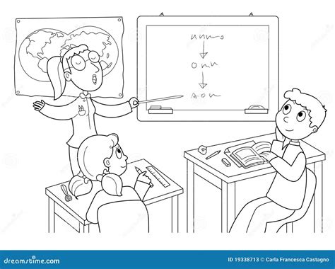 Classroom Vector Illustration | CartoonDealer.com #19338713