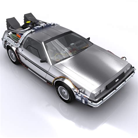 ArtStation - DeLorean Time Machine | Game Assets