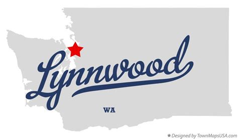 Map of Lynnwood, WA, Washington