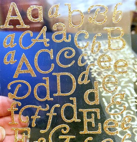 Glitter Alphabet Stickers and Number Stickers Letter Stickers | Etsy