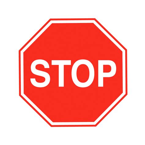 Stop Octagon Safety Sign - Traffic Sign from BiGDUG UK
