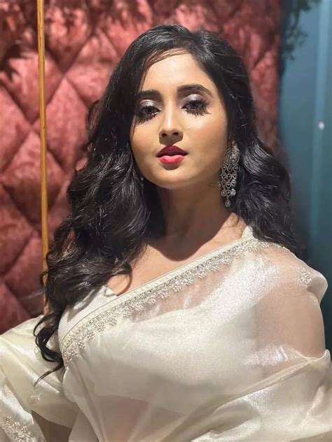 Soumitrisha Kundoo's latest photoshoot white net saree | Times of India