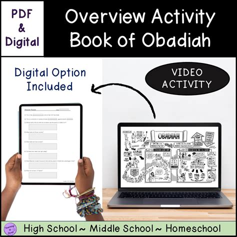 The Book of Obadiah Bible Summary Activity - Made By Teachers