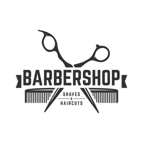 Barbershop Vintage Logo Template in 2020 | Barber logo, Barber shop, Hair salon logos