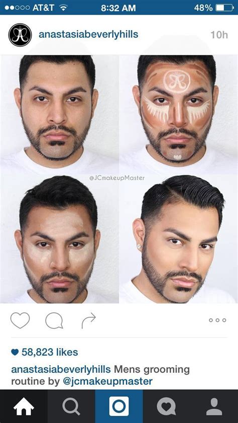 Best Ideas For Makeup Tutorials : Male contouring | Male makeup, Glamour makeup, Corrective makeup