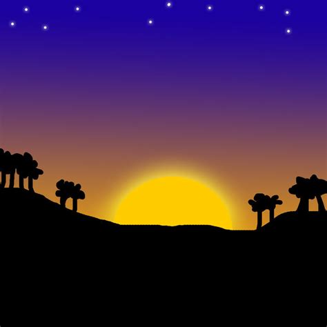 Free Sunset Silhouette Beach, Download Free Sunset Silhouette Beach png ...