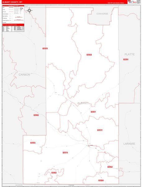 Maps of Albany County Wyoming - marketmaps.com