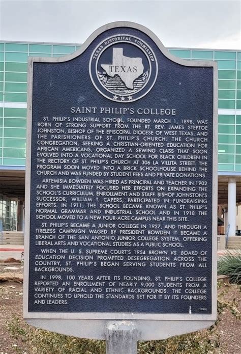 Saint Philip's College Historical Marker