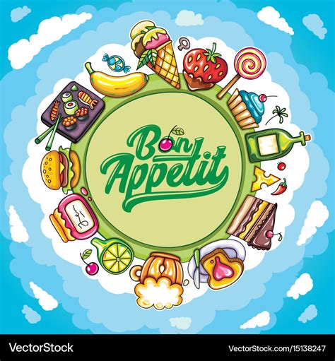 Food planet series Royalty Free Vector Image - VectorStock