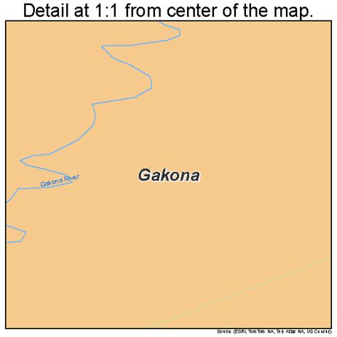 Gakona Alaska Street Map 0227420