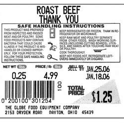 Scale Labels - Dine Company