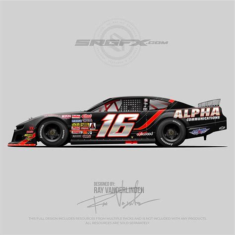 Alpha Communications Asphalt Late Model | School of Racing Graphics ...