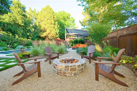 Fire Pit With Adirondack Chairs | Fire Pit Design Ideas