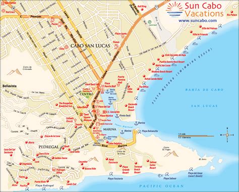 Cabo San Lucas Mexico Maps | Cabo san lucas mexico map, Cabo vacation, Cabo san lucas map