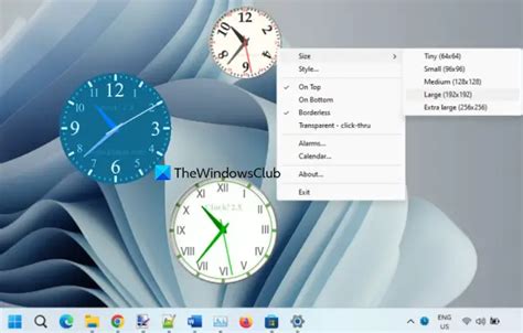 Best free Desktop Clock widgets for Windows 11/10