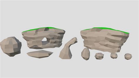 Low poly rock pack - Download Free 3D model by alex-toma [d653880] - Sketchfab