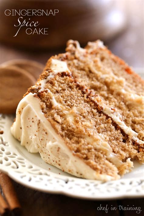 Gingersnap Spice Cake - Chef in Training