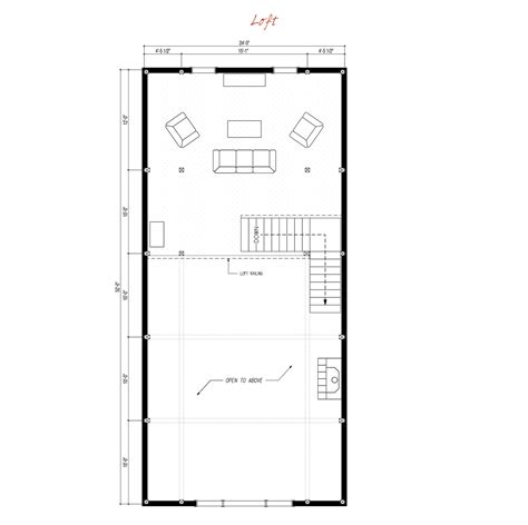 Pre-designed Barn Home Loft Floor Plan Layout | Loft floor plans layout ...
