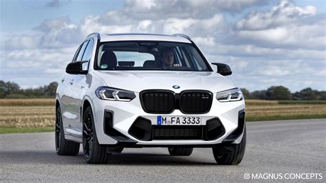 2021 BMW X3 M facelift gets rendered with new grille and front bumper