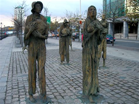 Sculptures in Dublin by Rowan Gillespie of the Irish famine. | Irish ...