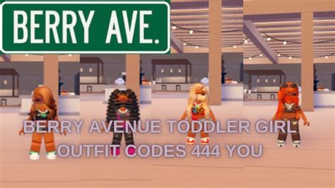 Vlogmas Day 6 Roblox Toddler Girl outfit codes*Berry Avenue - YouTube