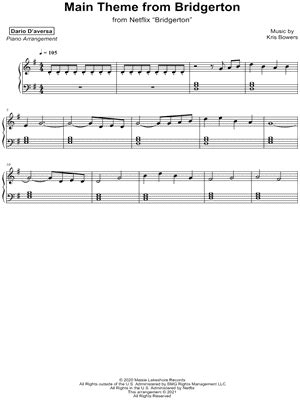 "Main Theme from Bridgerton" Sheet Music - 19 Arrangements Available Instantly - Musicnotes