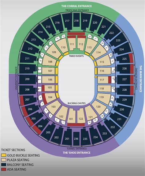 NFR Rodeo Tickets | Thomas and Mack Seating Guide | eSeats.com