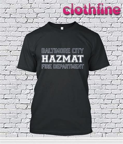 Baltimore City Fire Department Hazmat T-Shirt | Shirts, T shirt, Print ...