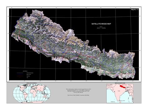 Large Detailed Satellite Map Of Nepal Nepal Asia Mapsland Maps Images ...