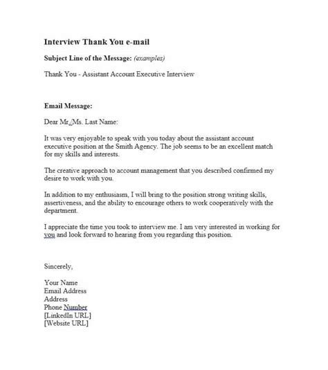 Download Thank you e-mail after Interview Template 01 | Interview thank you, Interview thank you ...