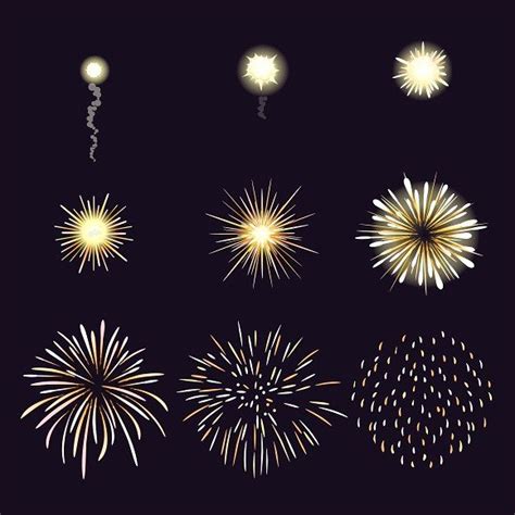 Animation of firework effect | Firework painting, Fireworks animation ...