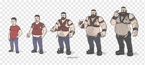 Drawing Sequence, fat men, human, painting, weight Gain png | PNGWing