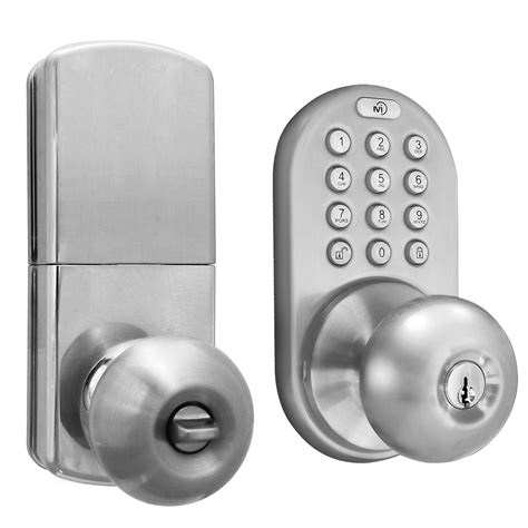 Electronic keypad door locks with interior push button lock - Aslorus