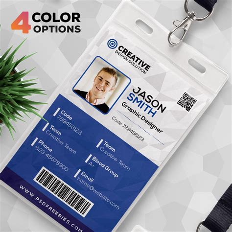 Office Identity Card Design Template – Download PSD