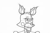 Foxy Coloring Pages Fun Time sketch template