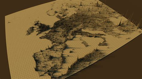 Population density in Europe : portugal