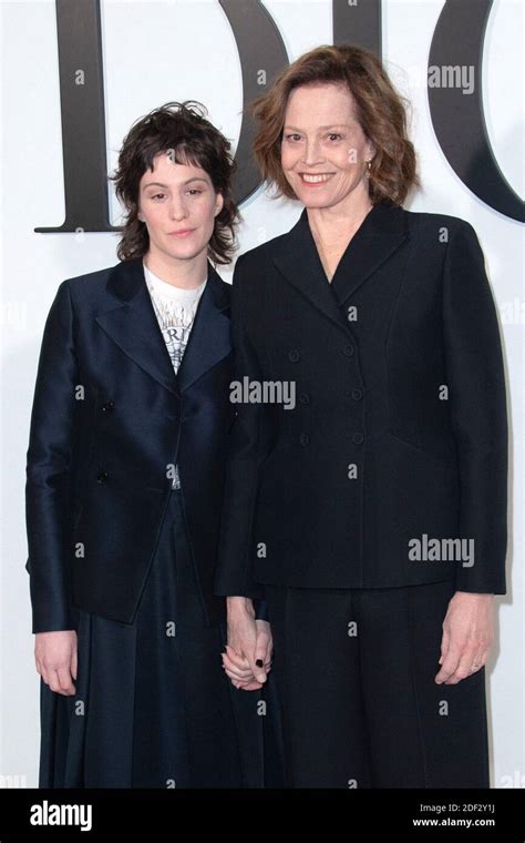 Sigourney Weaver and her daughter Charlotte Simpson attending the ...