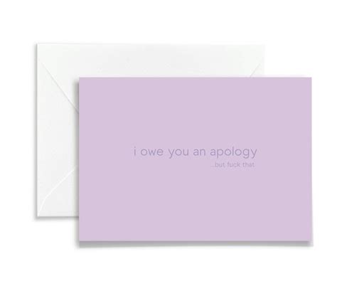 Funny Apology Card I'm Sorry Card Apology Card Funny - Etsy