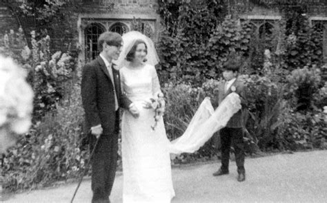 A Very Dapper Stephen Hawking and His Wife Jane at Their Wedding in 1965 ~ Vintage Everyday