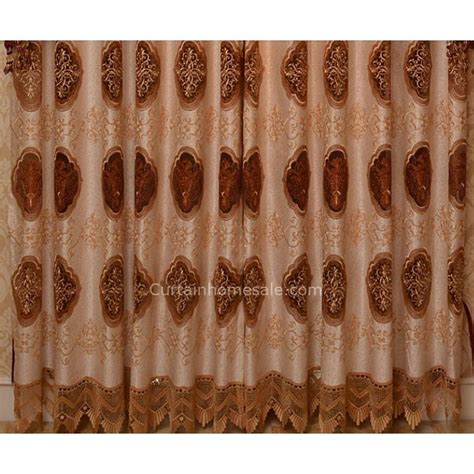 Light Coffee Poly/Cotton Blend Fabric Victorian Living Room Curtain Not Included Valance in 2020 ...