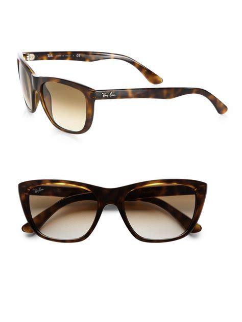 Ray-Ban Rb4147 60mm Flat-top Boyfriend Wayfarer Sunglasses in Brown for Men - Lyst