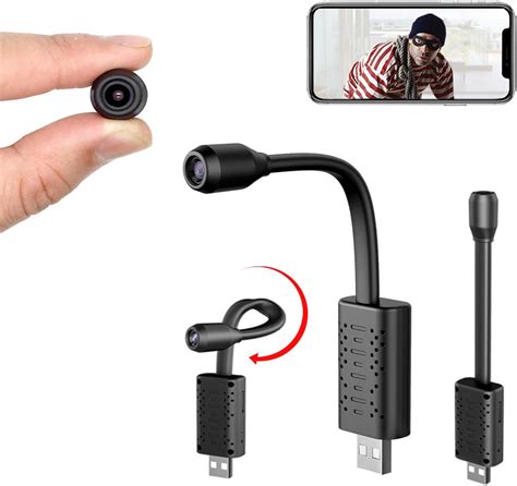 Smallest Spy Camera Wireless Hidden WiFi,Rettru Portable USB IP HD ...